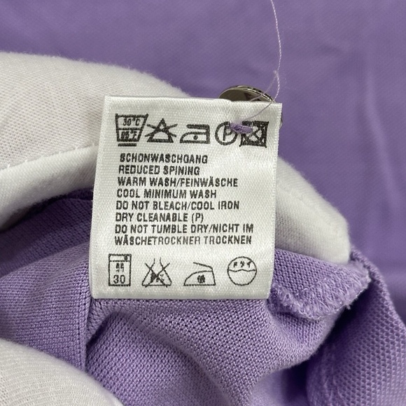 ESCADA Purple Collared Short Sleeve Women's Polo SIZE 36 IT - Picture 15 of 16